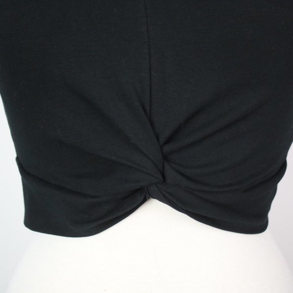 Zara Womens Medium Twist Front Sleeveless Crop Tank Top - Picture 3 of 4